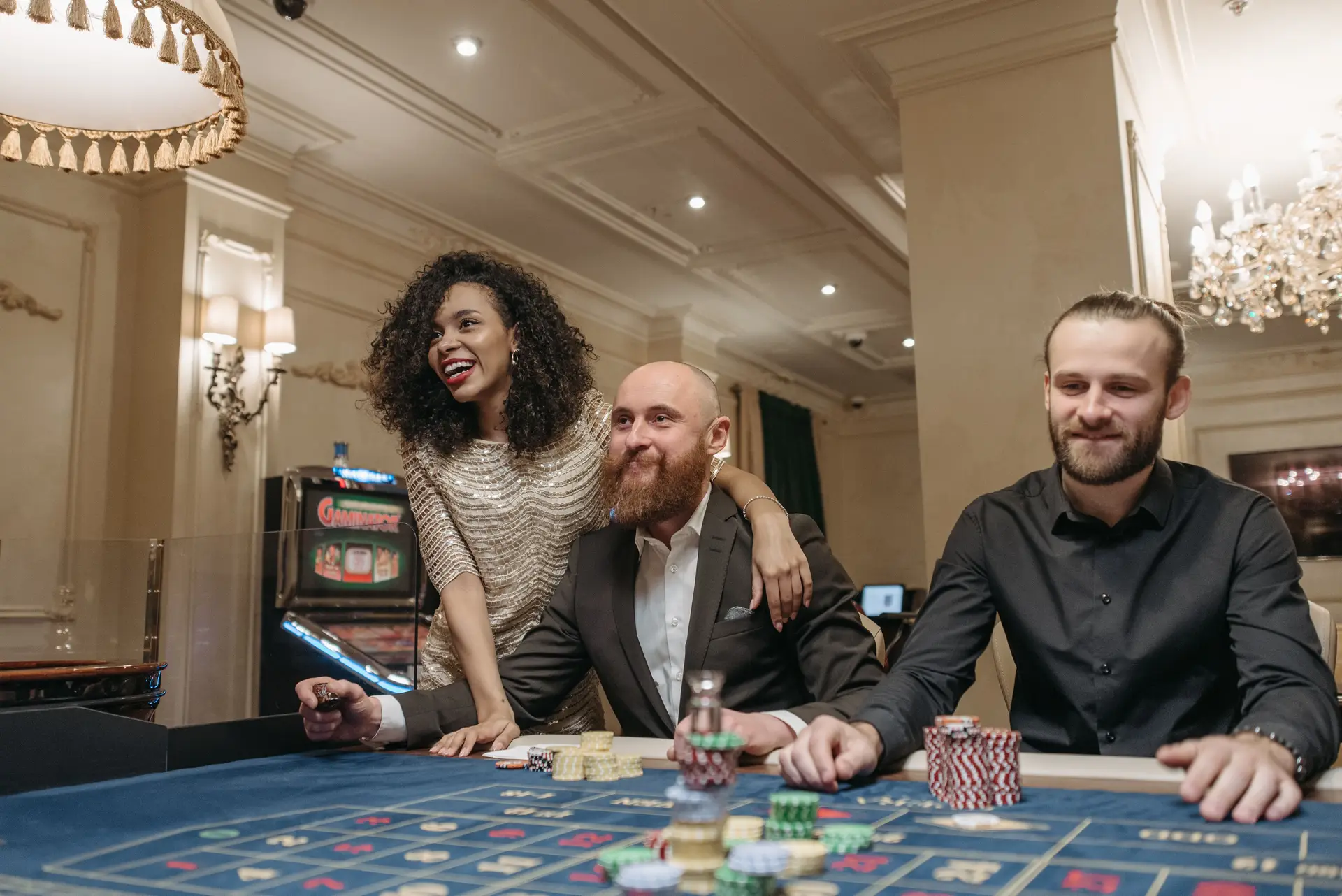 Poker game in progress