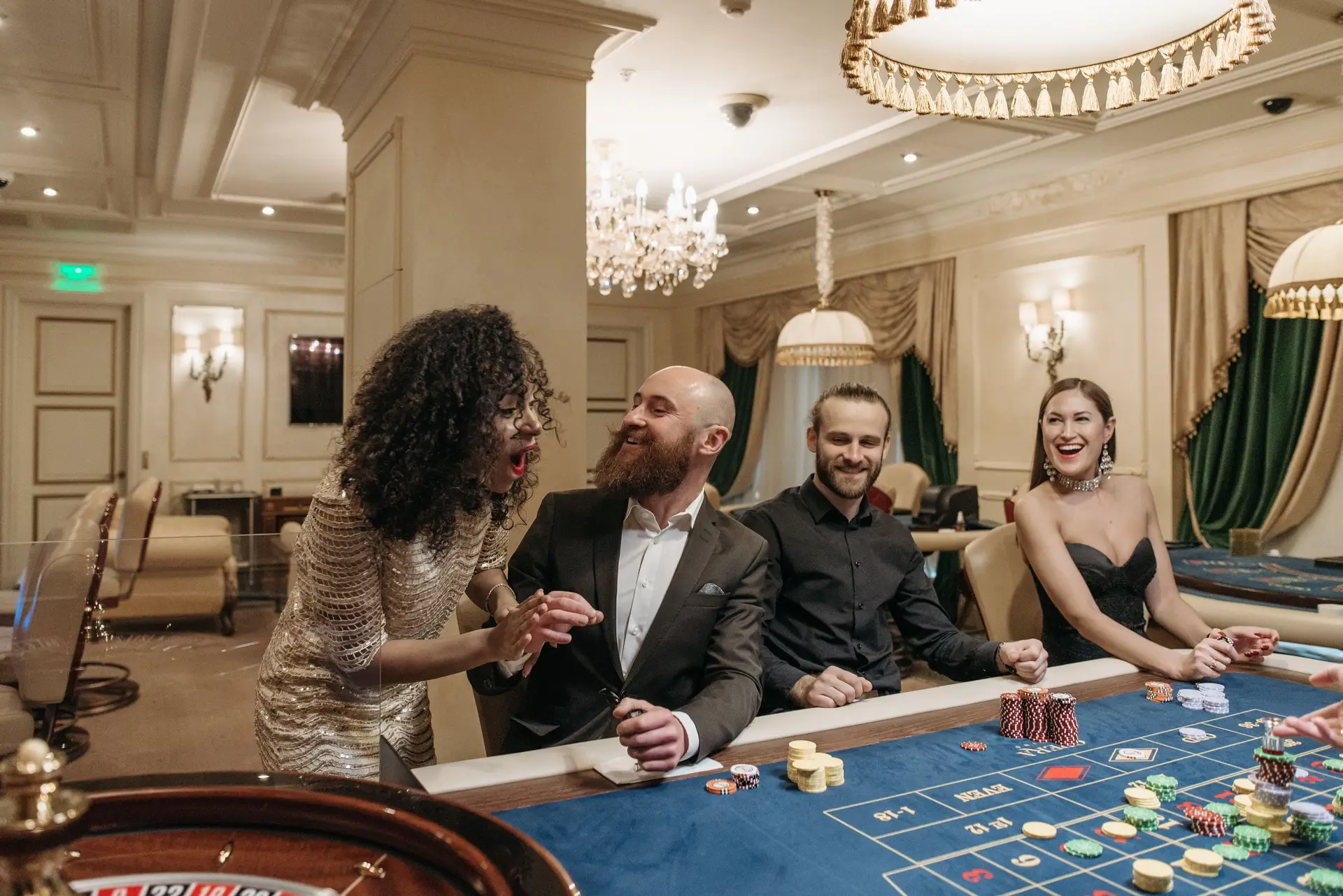 Poker table atmosphere