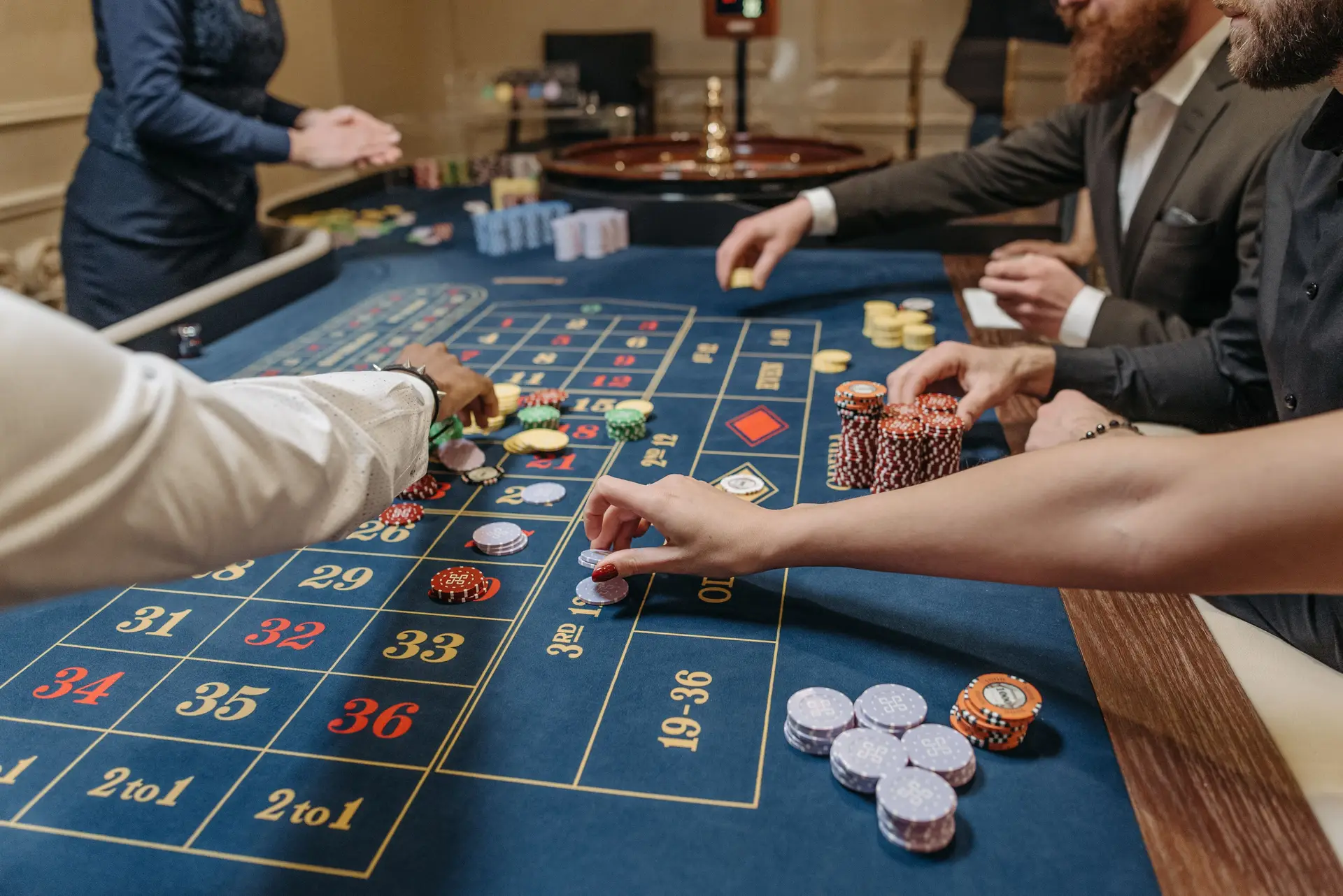 Dealer at a speciality game table