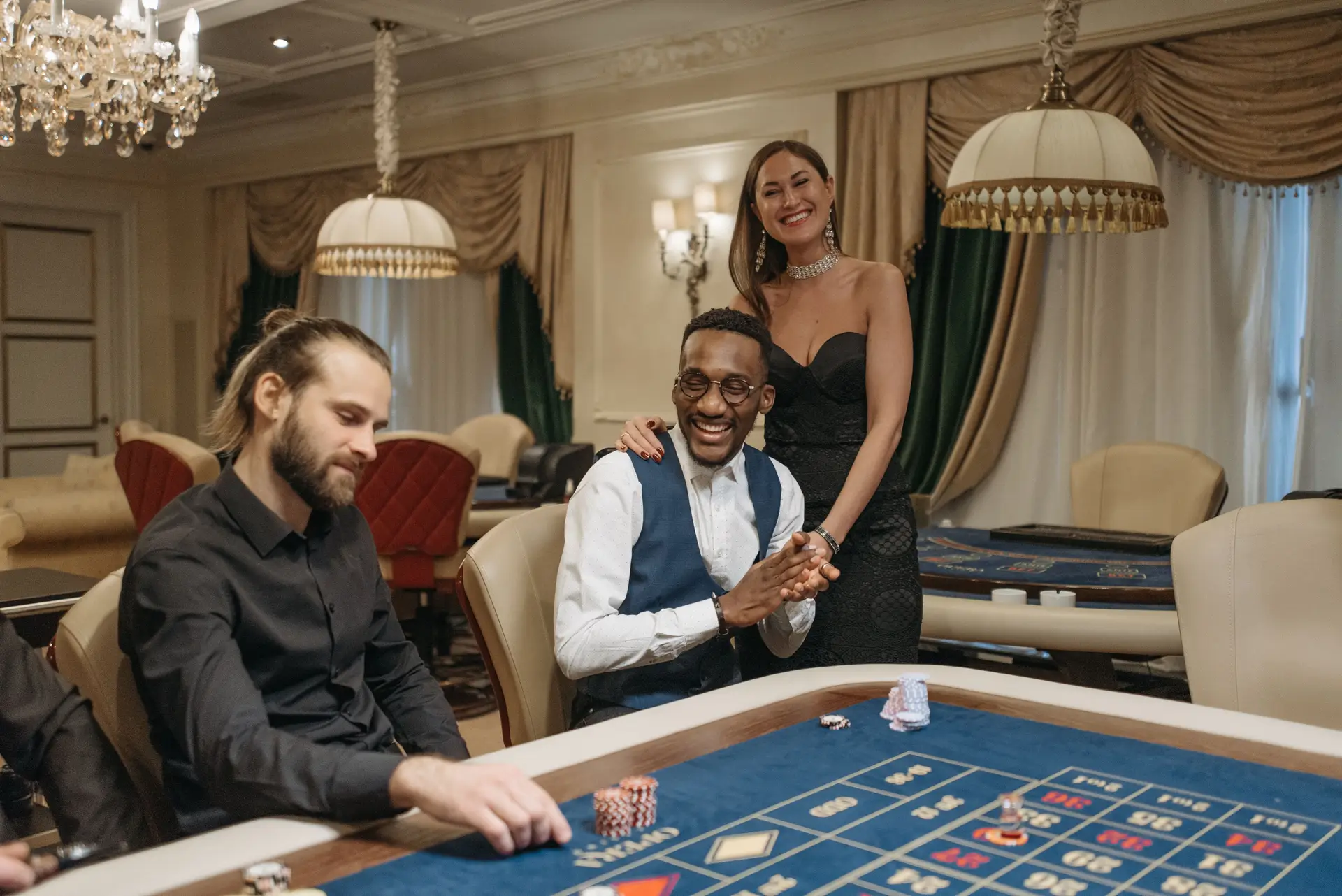 Baccarat gaming area